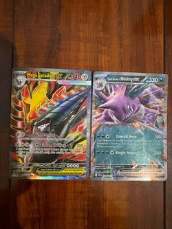 Pokemon Mega Excadrill EX 103/84 & Team Rocket’s Nidoking EX 119/182 Lot of 2