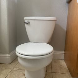 Kids  Toilet 10.5” Height. Used.  In Great Shape.  Round Shape.  No Seat Cover. 
