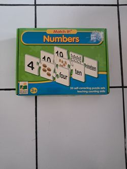Juegos educativos Match It, Numbers learning puzzles, opposites.