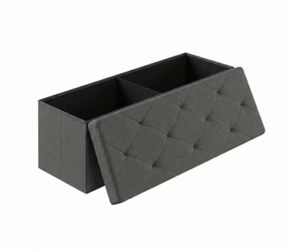 Gray Storage Ottoman Bench (price firm)