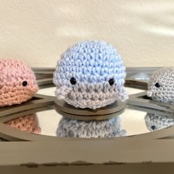 Handmade made to order Crochet Whales