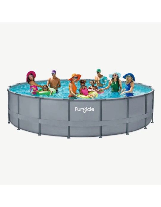Funsicle 22x52 Oasis Swimming Pool Set - Grey- Brand New In Box.