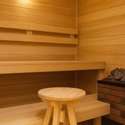 Cedar Wood Sauna Stool – Solid Wood Rustic Bath Seat – 16”x12”  Inch 