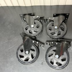 5" wheel casters swivel locking for tool box tool chest Tool Cart Husky Craftsman etc