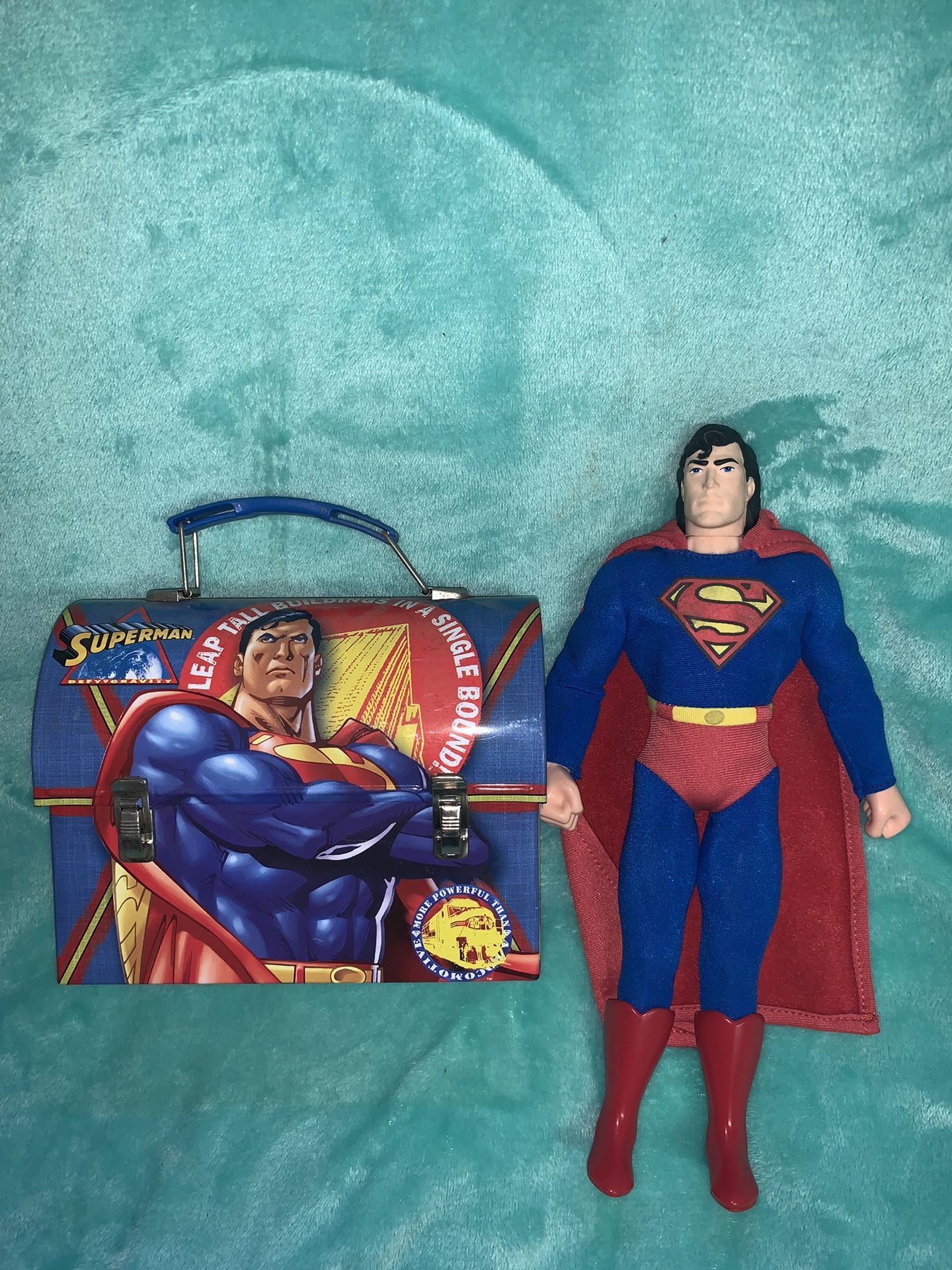 Superman 1996 Action Figure Toy and Lunchbox