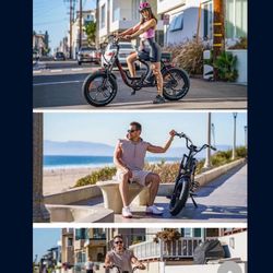 Addmotor Moped-Style Electric Bike, 750W Electric Bicycle with 20Ah Removable Battery, Fat Tire Step Through City Cruiser Ebike for Adults, M-66 r7