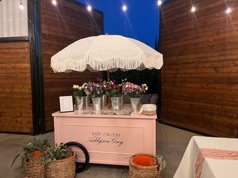 Custom built flower cart