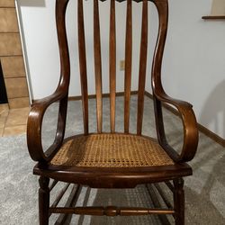 Antique Cane Rocking Chair