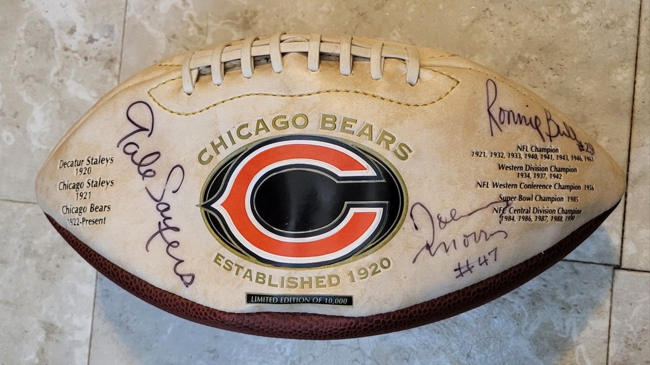 SIGNED BEARS LIMITED EDITION FOOTBALL! for Sale in Stickney