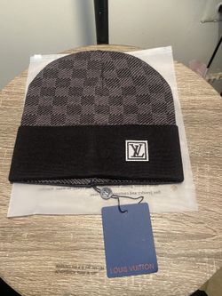 Gray & Black Lv Beanie