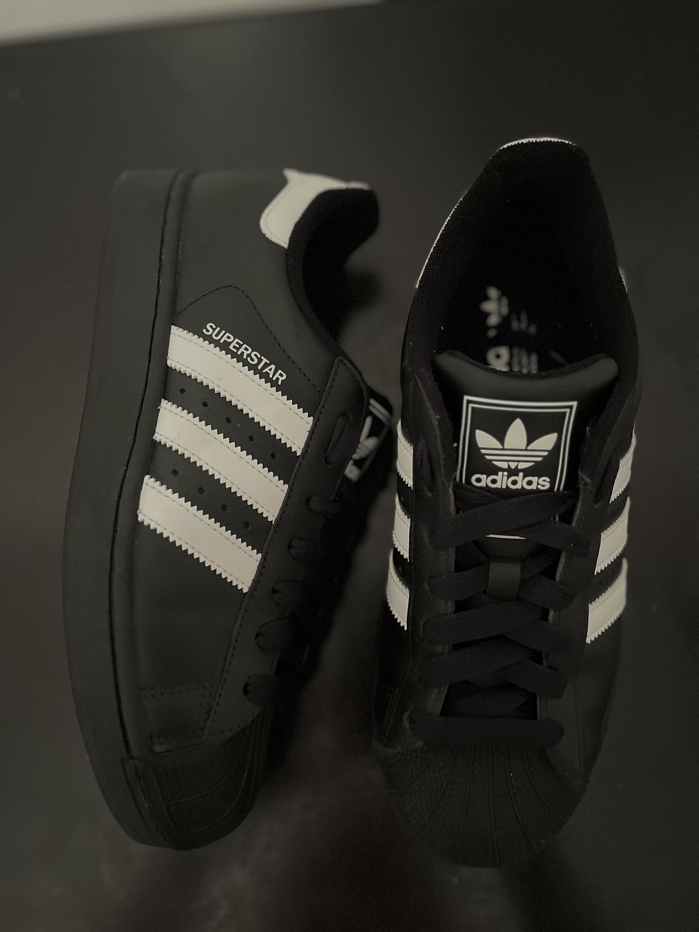 Adidas, Superstar II J, Black, Size-7