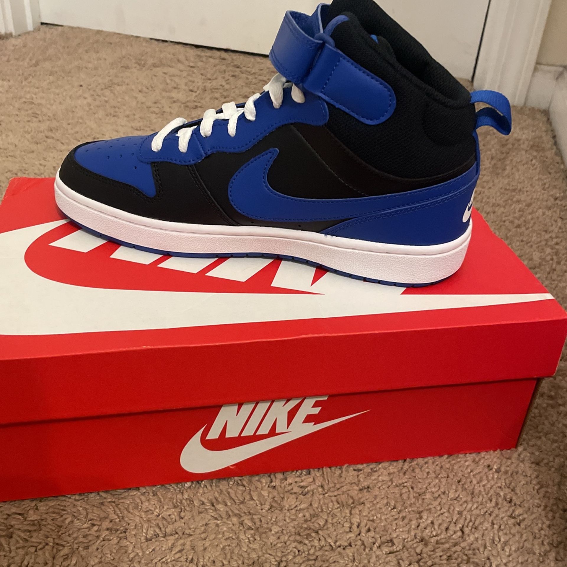 Nike Court Borough Mid 2 GS ‘Black Game Royal’ Size 7
