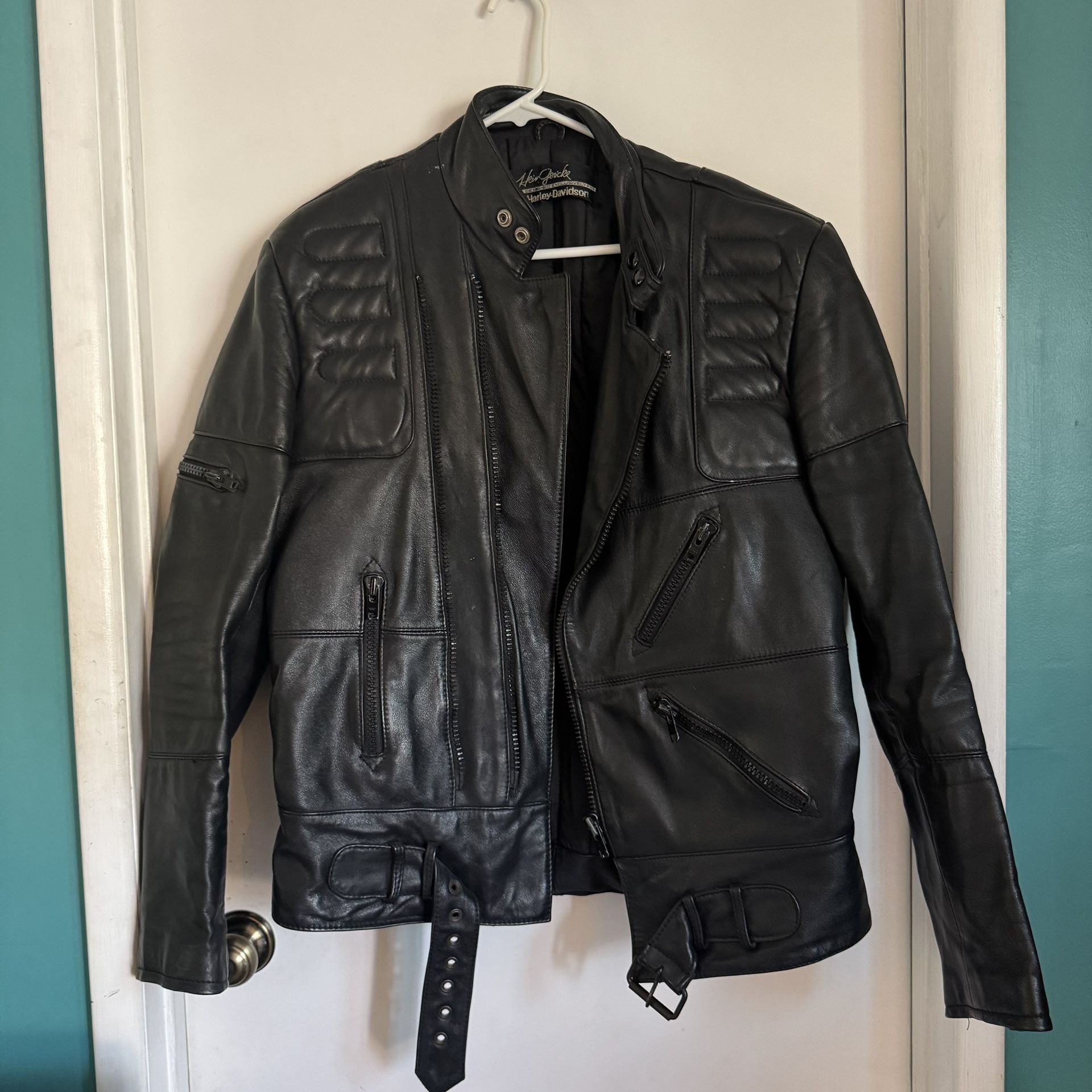 Hein Gericke Harley Davidson Leather Motorcycle Jacket