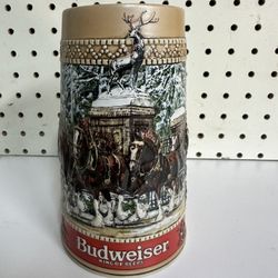 Clydesdales 1987 Budweiser Collector C Series Stein Anheuser-Busch Beer Mug Cup