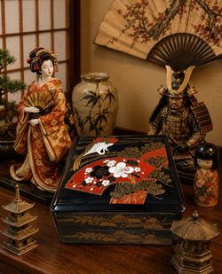 Vintage Japanese multi tiered stacking box