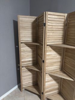 Room divider with shelf storage - $60 OBO