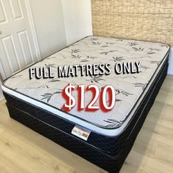New Full Mattress Only $120 
