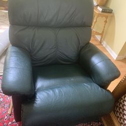 beautiful Dark Green Chair For Sale 