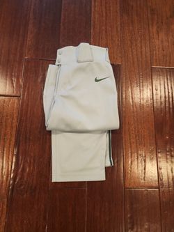New nike vapor gray with green piping baseball youth xl pants