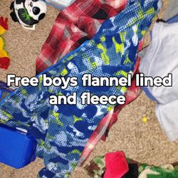 Fleece And One Flannel Sherpa Lined 