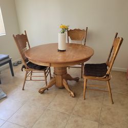 Kitchen Table For Sale, 3 Chairs
