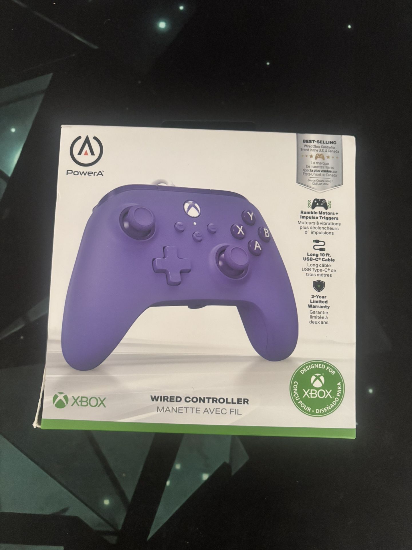 Violet Xbox Series X Wired Controller (Brand New)