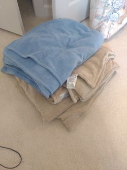 Two Large Plush Blankets