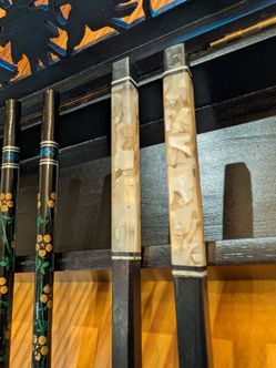 10+1 Pair Chopsticks, Inlaid w/ Box