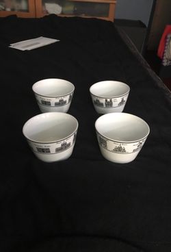 Appetizer porcelain bowls 4 set 222 fith