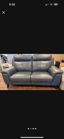 Leather Love Seat, Recliner, Couch, Sofa, Almost New