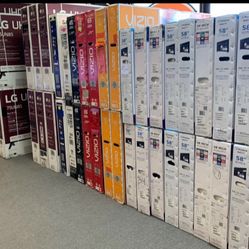 Tv 50-85 Led Smart 4k Hdtv $55 Down Takes The TVs On Finacing Free Delivery 6 Month Warranty $249-$1498