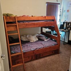 Cherry Wood Bunk Bed