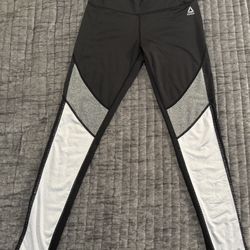 Black, gray, White Reebok Leggings 