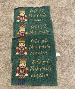 Christmas Vintage Nut Cracker Placemats Set Of 4 In Excellent Condition 