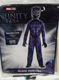 Marvel Black Panther Kids Costume Large 12-14