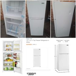 10.1cu ft  Magic Chef Refrigerator  (Brand New)