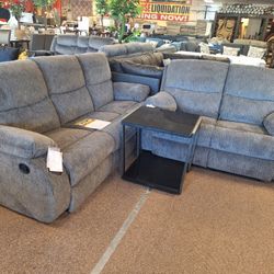 66502... Sofa And Love Seat Reclinig 
