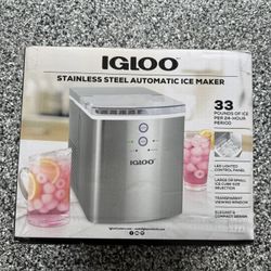 BRAND NEW Igloo Stainless Steel Automatic Ice Maker