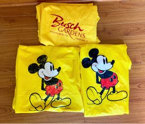 3 Adult Theme Park Rain Ponchos (CASH ONLY)