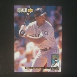 1994 Upper Deck Marc Newfield Seattle Mariners #14 Rookie Class RC 1993 Baseball Card Vintage Collectible Trading Sports MLB Professional Pro