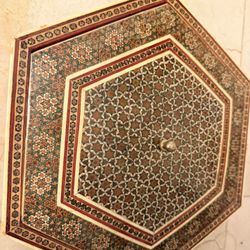 Persian Candy Dish Wooden Box $45 Inlaid Mosaic