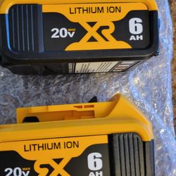 NEW Dewalt Replacement Batteries. 50 Each. 6.0 Capacity 