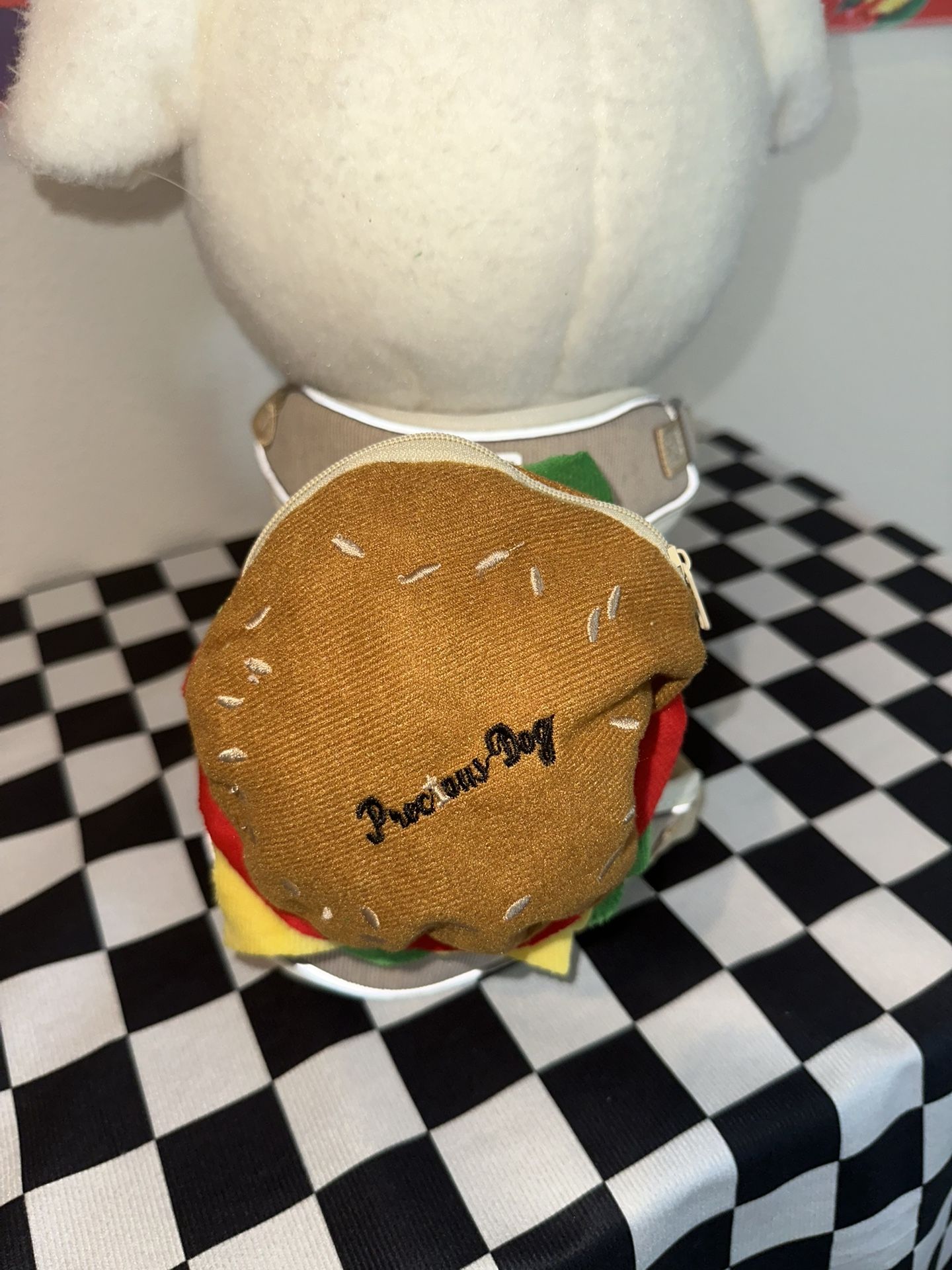 Hamburger Dog Backpack – Small Pets (New)