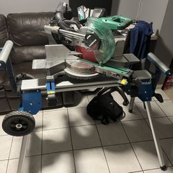 Brand New Metabo 10 Inch Miter Saw And Stand