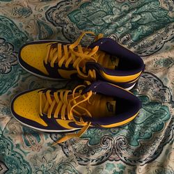 Nike Dunk High Lakers Shoes