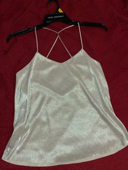 Rose gold shimmering womens blouse