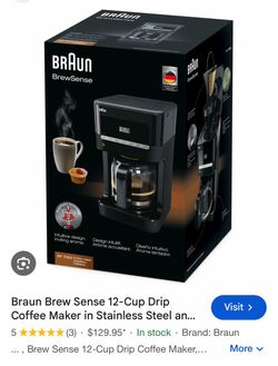 Braun BrewSense KF 7000 Drip Coffee Maker