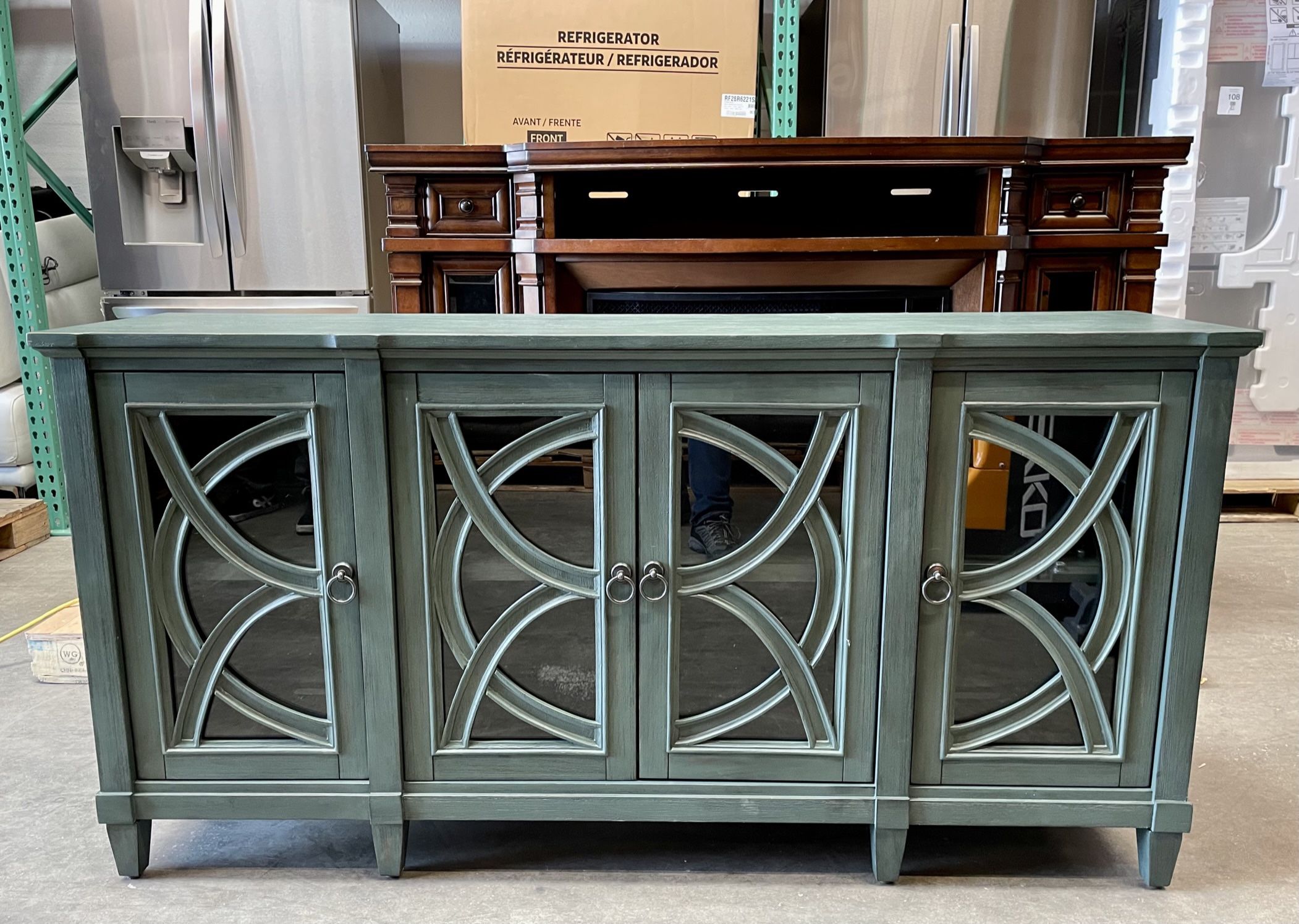 WAREHOUSE CLEARANCE | Pike & Main Hayden 67" Accent Console, Green