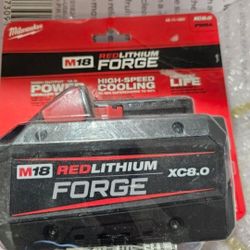 Milwaukee M18 Red Lithium Red Forge 8.0 AH Battery Pack