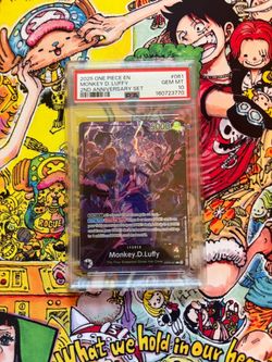 2025 One Piece EN Monkey D. Luffy #061 2nd Anniversary Set PSA 10 Gem Mint